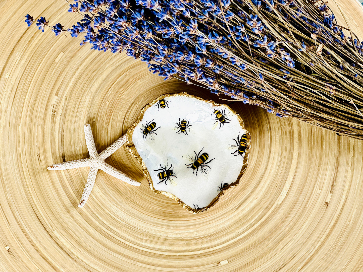 Busy Bee Oyster Shell Dish